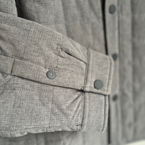 NWOT Men's LG VORTEX Quilted Jacket, Light Grey - Picture 12 of 14